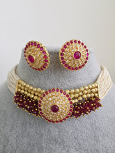 Ruby gold Polki Kundan choker Antique necklace wedding jewelry Indian Jewelry Pakistani Jewelry Wedding necklace Bridal necklace