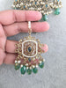 Green Polki Pearl Kundan Choker set/Statement Necklace Set/Indian Jewelry/Pakistani Jewelry set/Wedding necklace/Bridal necklace/Indian