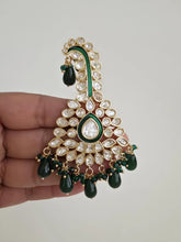 Green Gold Tyaani fine kundan Kundan kalangi Kalgi,safa jewelry, groom turban kalgi, Dulha kalangi, Bride groom jewelry,Groom Turban Jewelry