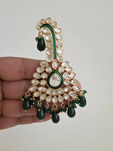 Green Gold Tyaani fine kundan Kundan kalangi Kalgi,safa jewelry, groom turban kalgi, Dulha kalangi, Bride groom jewelry,Groom Turban Jewelry