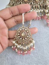 Pink Shadow Stone Kundan Necklace Set/ Bollywood Jewelry/ Indian jewelry/ Pakistani necklace/Punjabi/bridal necklace/Indian wedding