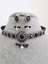 Black Handcrafted Oxidized Necklace/Oxidized Indian Jewelry/Boho Jewelry Necklace/Afghan Choker/Afghani jewelry/gypsy necklace
