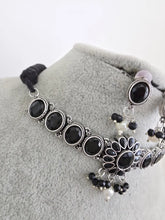 Black Handcrafted Oxidized Necklace/Oxidized Indian Jewelry/Boho Jewelry Necklace/Afghan Choker/Afghani jewelry/gypsy necklace