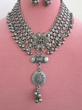 Oxidized Necklace/Oxidized Indian Jewelry/Boho Jewelry/Bib Choker Necklace/Afghan necklace/Afghani jewelry/gypsy necklace/