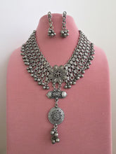 Oxidized Necklace/Oxidized Indian Jewelry/Boho Jewelry/Bib Choker Necklace/Afghan necklace/Afghani jewelry/gypsy necklace/