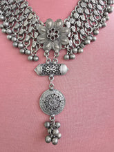 Oxidized Necklace/Oxidized Indian Jewelry/Boho Jewelry/Bib Choker Necklace/Afghan necklace/Afghani jewelry/gypsy necklace/