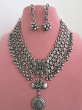 Oxidized Necklace/Oxidized Indian Jewelry/Boho Jewelry/Bib Choker Necklace/Afghan necklace/Afghani jewelry/gypsy necklace/