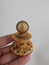 Indian Gold Plated Sindoor Box/Kumkum Box/Wedding Gift/Pooja Accessory/Kumkum and Turmeric/Indian Wedding/Indian Decor, Gifting Favors