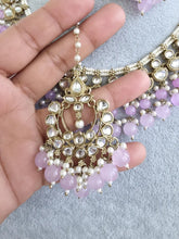 Lavender Kundan Necklace Set/ Kundan Choker/ Bollywood Jewelry/ Indian jewelry/ Pakistani necklace/ punjabi necklace/bridal/indian wedding