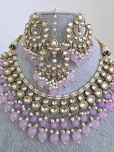 Lavender Kundan Necklace Set/ Kundan Choker/ Bollywood Jewelry/ Indian jewelry/ Pakistani necklace/ punjabi necklace/bridal/indian wedding