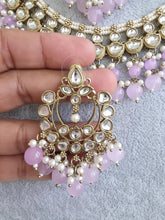 Lavender Kundan Necklace Set/ Kundan Choker/ Bollywood Jewelry/ Indian jewelry/ Pakistani necklace/ punjabi necklace/bridal/indian wedding