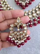 Maroon Red Kundan Necklace/ Kundan Choker/ Bollywood Jewelry/ Indian jewelry/ Pakistani necklace/ punjabi /bridal necklace/indian wedding