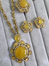 Yellow Sabyasachi Natural Stone Chain Pendant Set with Finger Ring, Long Pendant Mala Necklace/Gold Long necklace/Mala/Indian wedding
