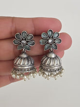 Small Light-weight German Silver Earrings/Oxidized Earrings/Antique Silver/Silver Look Alike/Tribal/Afghani/Indian Jewelry/Boho Jewelry