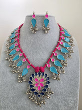 Afghani Necklace /oxidized Necklace/Oxidized Indian Jewelry/Boho Jewelry/Bib Necklace/Afghan necklace/Afghani jewelry/gypsy necklace