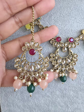 Multi Antique Polki Kundan Pearl Necklace, bridal, Pakistani Jewelry, Indian Wedding Jewelry, Reverse AD Necklace set, Indian Necklace