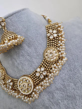 Guttapusalu Pearl Kundan Gold Necklace/Gold Kundan Necklace/Indian Choker/South Indian Necklace/Indian Pakistani Jewelry for wedding