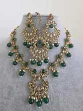 Green Antique Polki Kundan Pearl Necklace, bridal, Pakistani Jewelry, Indian Wedding Jewelry, Reverse AD Necklace set, Indian Necklace
