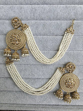 Bahubali Polki Pearl Earrings/Pearl earrings/Indian Jewelry/Pakistani/Punjabi/Indian/Statement earring/Bridal earrings/ wedding jewelry