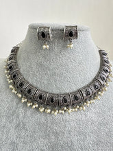 Black Handcrafted Oxidized Necklace/Oxidized Indian Jewelry/Boho Jewelry Necklace/Afghan Choker/Afghani jewelry/gypsy necklace