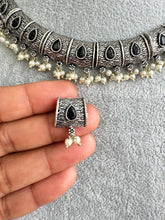 Black Handcrafted Oxidized Necklace/Oxidized Indian Jewelry/Boho Jewelry Necklace/Afghan Choker/Afghani jewelry/gypsy necklace