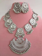 Oxidized Necklace/Oxidized Indian Jewelry/Boho Jewelry/Bib Choker Necklace/Afghan necklace/Afghani jewelry/gypsy necklace/