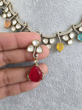 Navratan Doublet Moissanite Kundan Necklace/Kundan Choker/Bollywood Jewelry/Indian wedding/Bridal jewelry/Indian Wedding/Pakistani/Punjabi
