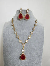 Red Doublet Moissanite Kundan Necklace/Kundan Choker/Bollywood Jewelry/Indian wedding/Bridal jewelry/Indian Wedding/Pakistani/Punjabi