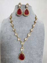 Red Doublet Moissanite Kundan Necklace/Kundan Choker/Bollywood Jewelry/Indian wedding/Bridal jewelry/Indian Wedding/Pakistani/Punjabi