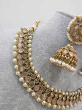 Pink Antique Polki Kundan Necklace, Kundan Choker, Indian jewelry, Pakistani necklace, punjabi necklace, bridal, indian wedding