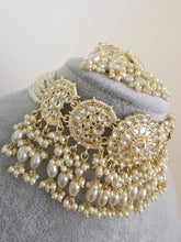 White Pearl Kundan Necklace Set/Kundan Choker/ Bollywood Jewelry/ Indian Pakistani necklace/ punjabi necklace/bridal necklace/indian wedding