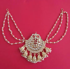 Ambada Kundan Hair Juda Choti Clip/Braid Clip/Indian Bridal Choti Pin /Kundan Hair accessories/Indian Wedding/Bridal Kundan Hair accessories
