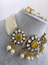 YellowDoublet Moissanite Pearl Kundan Necklace/Kundan Choker/Bollywood Jewelry/Indian wedding/Bridal jewelryIndian Wedding/Pakistani/Punjabi