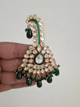 Green Gold Tyaani fine kundan Kundan kalangi Kalgi,safa jewelry, groom turban kalgi, Dulha kalangi, Bride groom jewelry,Groom Turban Jewelry