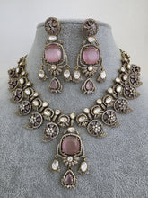 Pink Moissanite Polki Kundan Necklace/Designer Kundan Choker/Bollywood Jewelry/Indian wedding/Bridal jewelry/Pakistani/Punjabi,Premium set