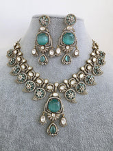 Mint Moissanite Polki Kundan Necklace/Designer Kundan Choker/Bollywood Jewelry/Indian wedding/Bridal jewelry/Pakistani/Punjabi,Premium set
