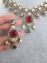 Multi Moissanite Polki Kundan Necklace/Designer Kundan Choker/Bollywood Jewelry/Indian wedding/Bridal jewelry/Pakistani/Punjabi,Premium set