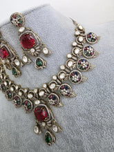 Multi Moissanite Polki Kundan Necklace/Designer Kundan Choker/Bollywood Jewelry/Indian wedding/Bridal jewelry/Pakistani/Punjabi,Premium set