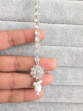 Silver Polki Maang tikka/ Polki Tikka/ Indian Jewelry/Indian Wedding Jewelry/Pakistani Jewelry/Jhoomer/ Matha patti/ Indian forehead jewelry