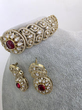 Ruby Red Victorian Moissanite kundan Necklace, Indian Bridal Jewelry, Bollywood Sabyasachi Designer necklace, Indian Pakistani Wedding