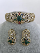 Multi Victorian Moissanite kundan Necklace, Indian Bridal Jewelry, Bollywood Sabyasachi Designer necklace, Indian Pakistani Wedding