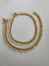Gold Plated Anklet Pair/Payal/Moti Payal/Jhanjran/Panjeb/Pajeb/Indian Traditional Anklets/Indian Jewelry/ Pakistani Jewelry/ Boho Jewelry