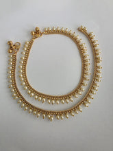 Gold Plated Anklet Pair/Payal/Moti Payal/Jhanjran/Panjeb/Pajeb/Indian Traditional Anklets/Indian Jewelry/ Pakistani Jewelry/ Boho Jewelry
