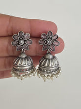 Small Light-weight German Silver Earrings/Oxidized Earrings/Antique Silver/Silver Look Alike/Tribal/Afghani/Indian Jewelry/Boho Jewelry