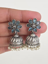 Small Light-weight German Silver Earrings/Oxidized Earrings/Antique Silver/Silver Look Alike/Tribal/Afghani/Indian Jewelry/Boho Jewelry