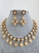 Purple Moissanite Kundan Necklace/Indian Kundan Set /Bollywood Jewelry/Indian wedding/Bridal Indian Wedding/Pakistani/Punjabi