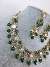 Green Victorian Moissanite Kundan Necklace/Kundan Choker/Bollywood Jewelry/Indian wedding/Bridal jewelry/Indian Wedding/Pakistani/Punjabi