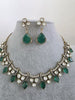 Green Doublet Moissanite Kundan Necklace/Kundan Choker/Bollywood Jewelry/Indian wedding/Bridal jewelry/Indian Wedding/Pakistani/Punjabi