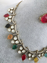 Navratan Doublet Moissanite Kundan Necklace/Kundan Choker/Bollywood Jewelry/Indian wedding/Bridal jewelry/Indian Wedding/Pakistani/Punjabi
