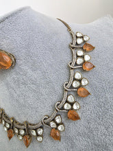 Peach Doublet Moissanite Kundan Necklace/Kundan Choker/Bollywood Jewelry/Indian wedding/Bridal jewelry/Indian Wedding/Pakistani/Punjabi